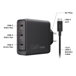 Lenovo wieloportowa ładowarka USB-C 100W GaN (40AW100BEU) - 6