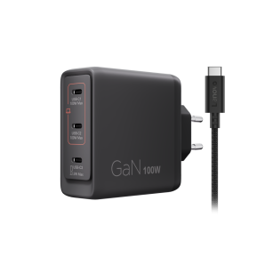 Lenovo wieloportowa ładowarka USB-C 100W GaN (40AW100BEU)