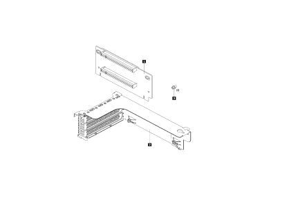 Karta Lenovo typu riser dla ThinkAgile VX Certified Node 7Y94; ThinkAgile VX5520 Appliance; VX7520 Appliance (7XH7A02678)